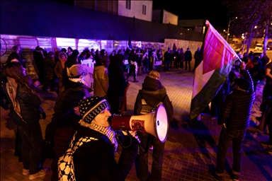 В Барселоне перед матчем Евролиги прошла акция в поддержку Палестины