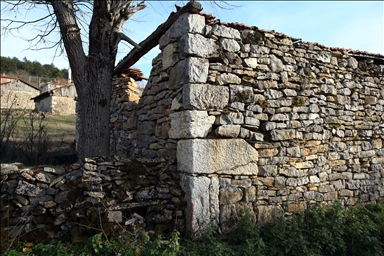 Рельефные камни из храма римской эпохи украшают старые постройки в турецком селении