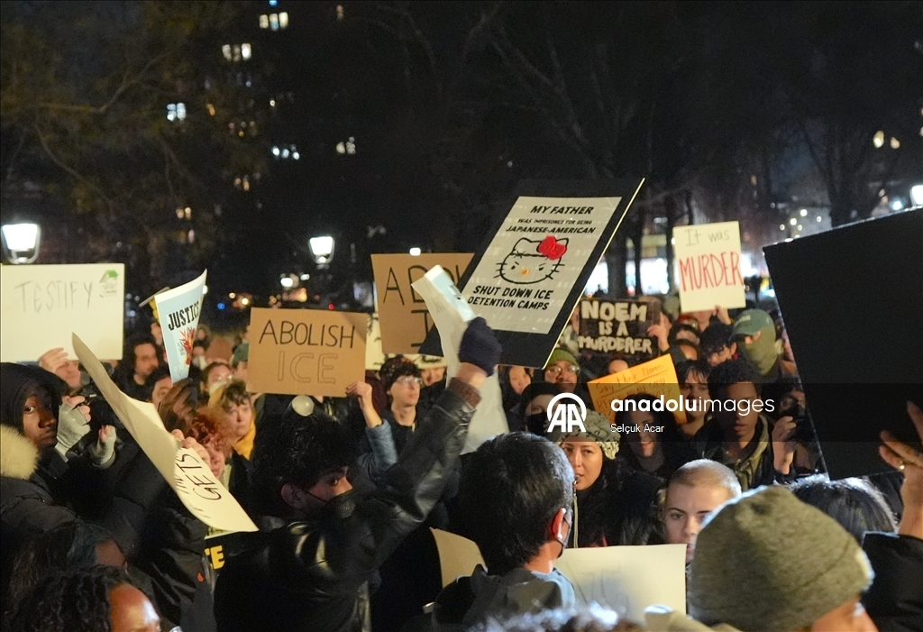 В Нью-Йорке прошла акция протеста против операции ICE в Миннеаполисе