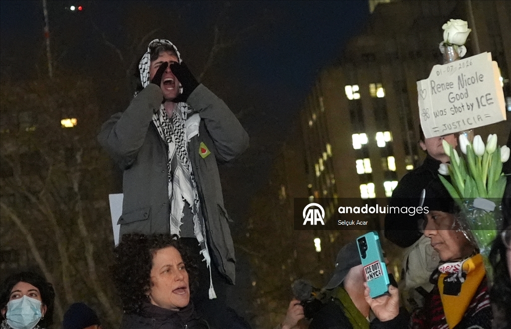 В Нью-Йорке прошла акция протеста против операции ICE в Миннеаполисе