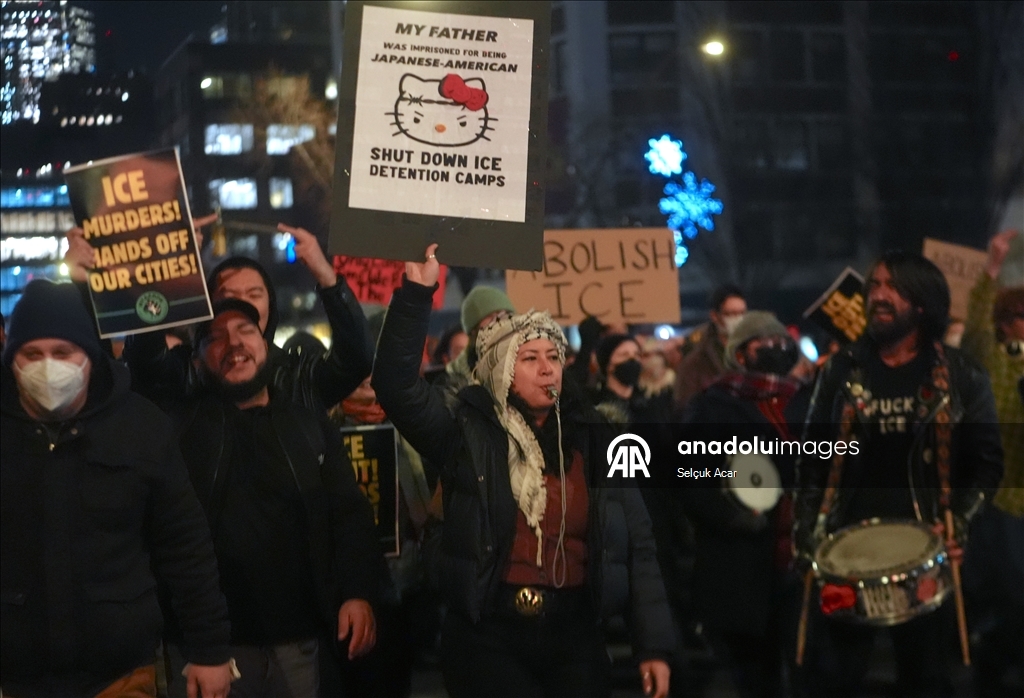 В Нью-Йорке прошла акция протеста против операции ICE в Миннеаполисе