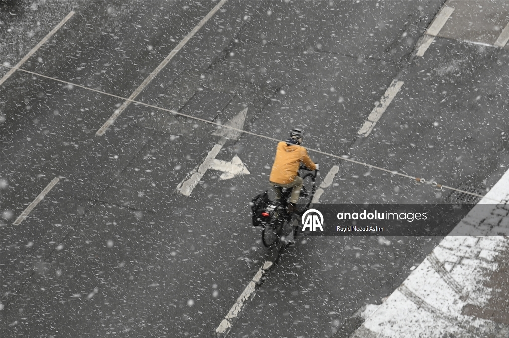 Viyana’da kar yağışı etkili oldu