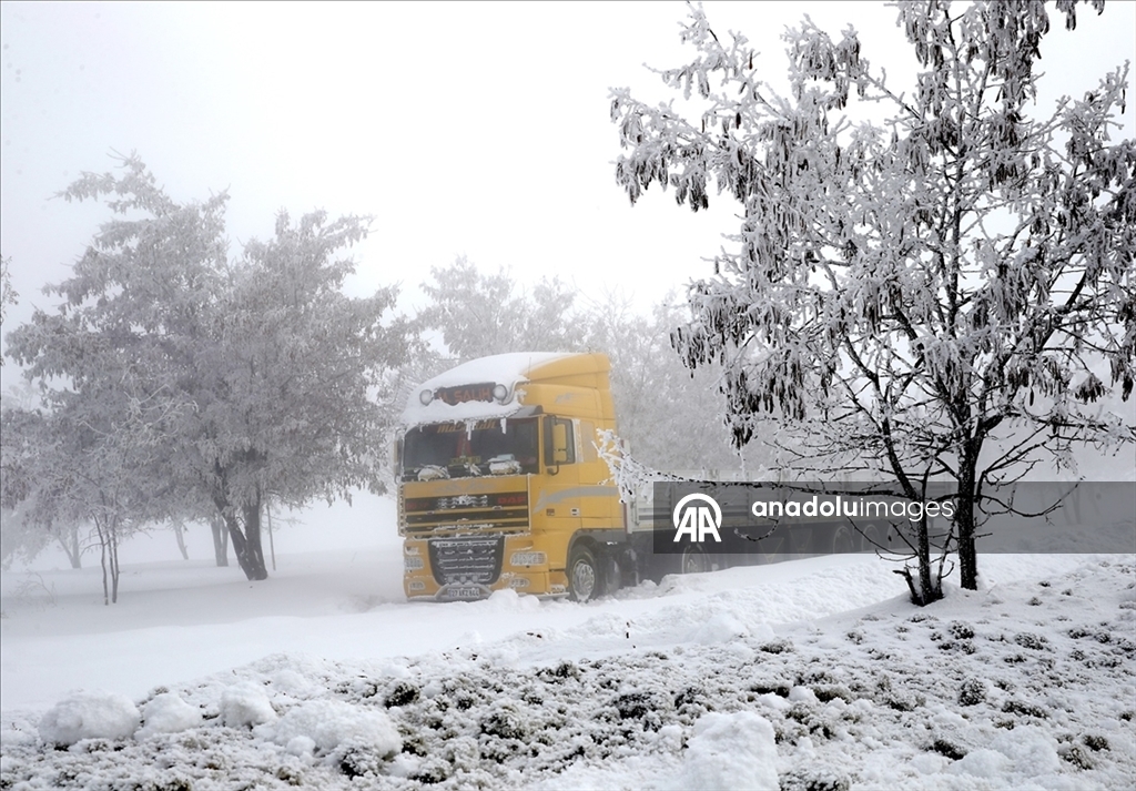 В многих регионах Турции наблюдается снег и холодная погода 15