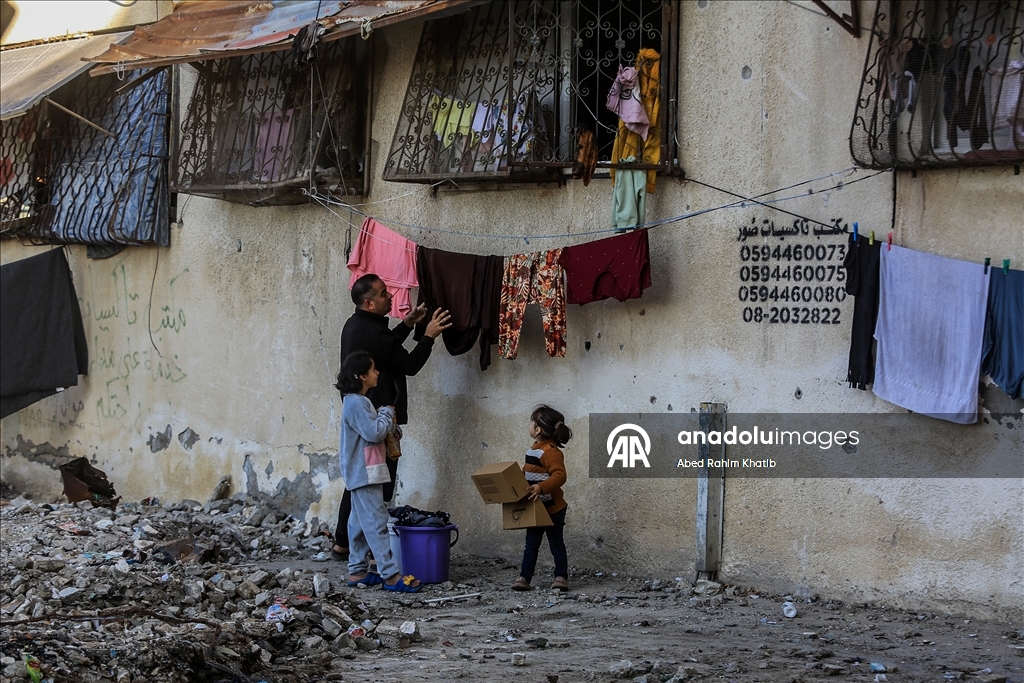 Han Yunus'ta yıkımın gölgesinde günlük yaşam