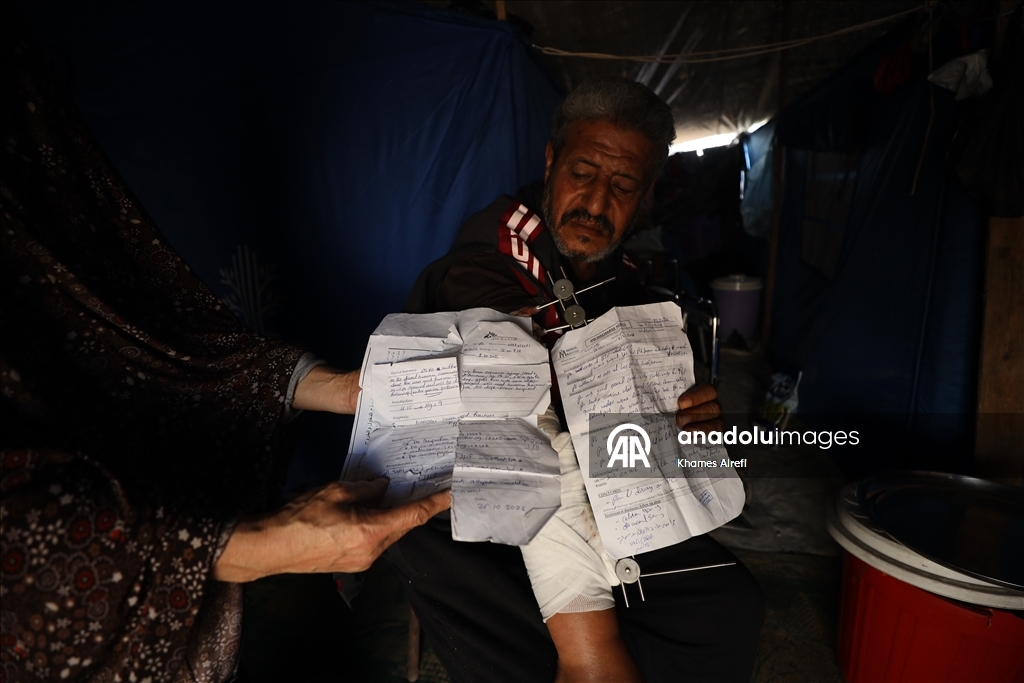 İsrail saldırısında yaralanan Filistinli Zuhayr, zor şartlar altında hayatını sürdürüyor