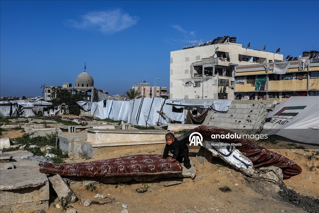 Han Yunus'ta yıkımın gölgesinde günlük yaşam