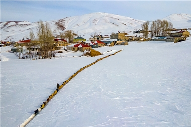 Li Çataka navçeya Wanê zivistan jiyana rojane dijwar dike
