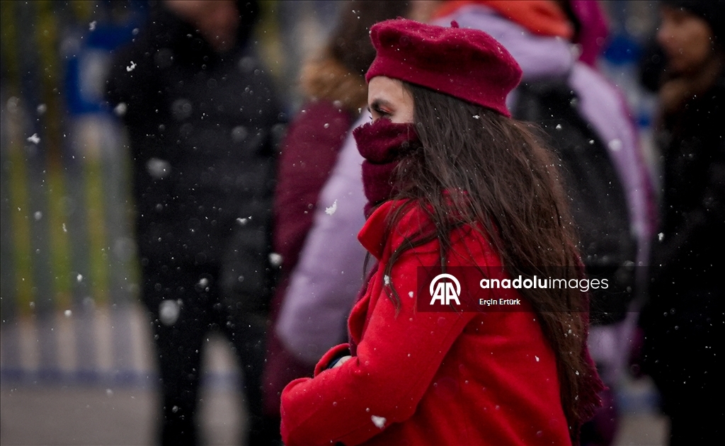 Ankara'da kar yağışı