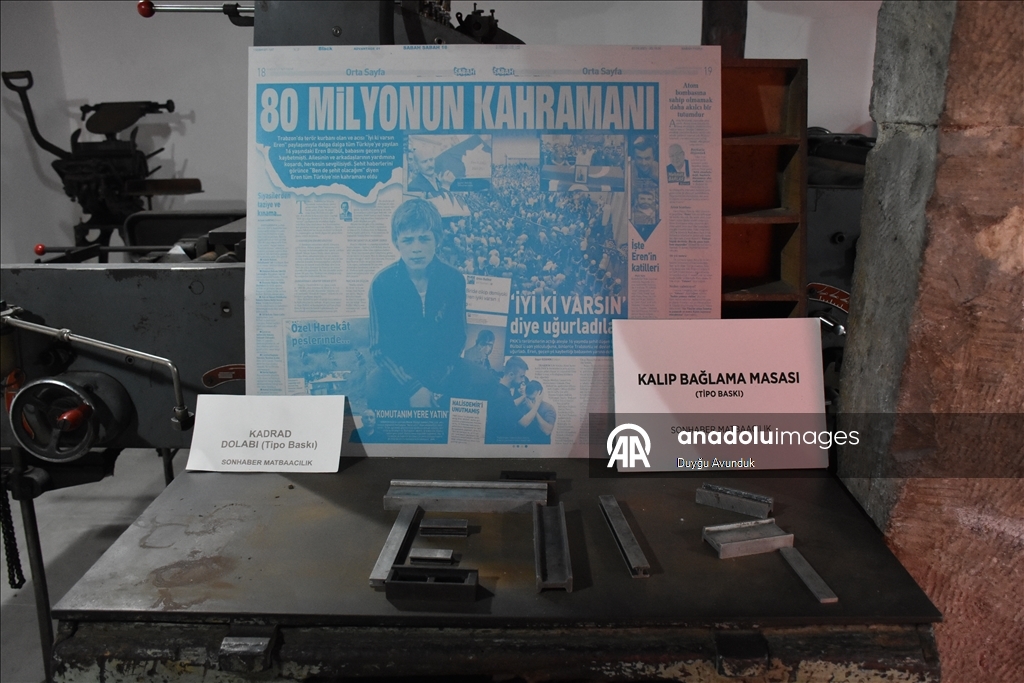 Trabzon'un basın hafızası bu müzede sergileniyor