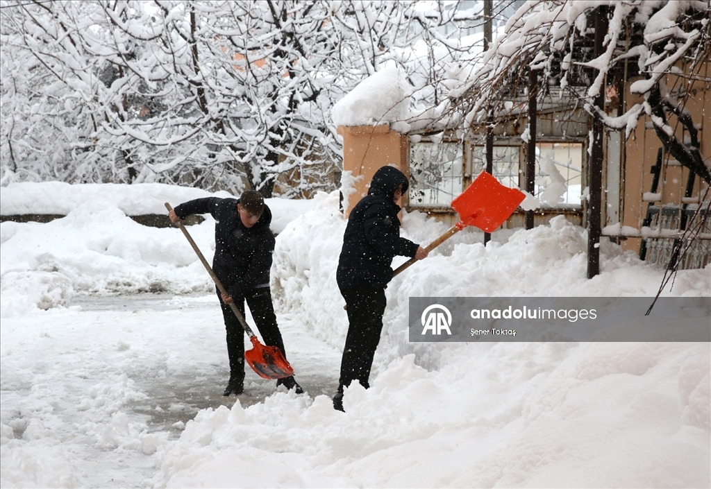 Bitlis'te kar yağışı