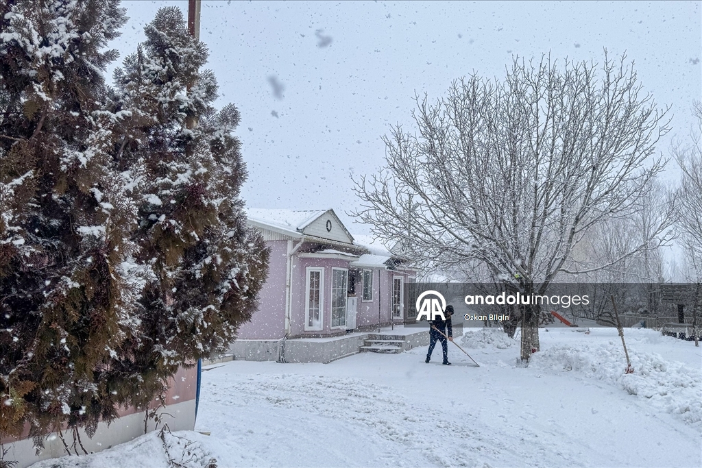 Van'da kar yağışı