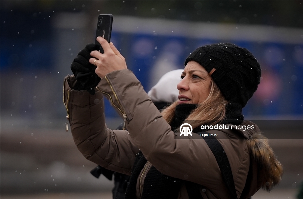 Ankara'da kar yağışı