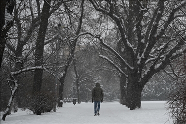 Obilne snježne padavine u češkoj prijestolnici Pragu