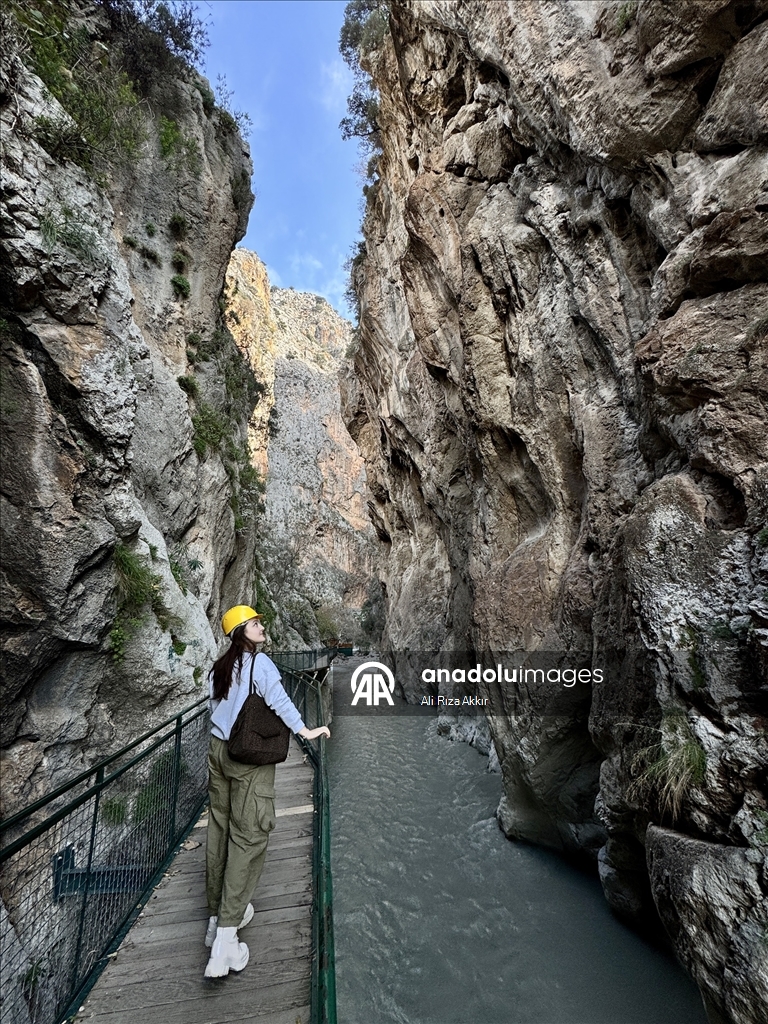 Muğla'daki Saklıkent Kanyonu geçen yıl yarım milyonun üzerinde ziyaretçi ağırladı