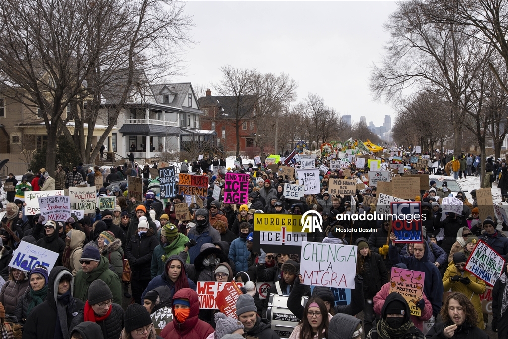 В городе Миннеаполис в США продолжаются протесты против ICE