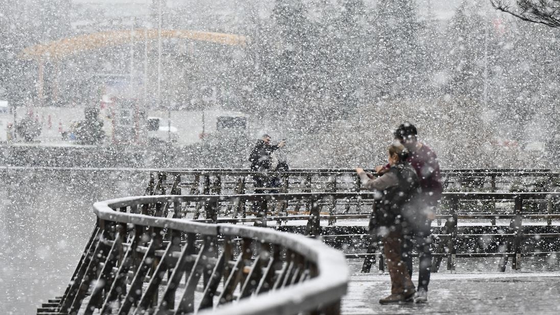 Ankara'da kar yağışı