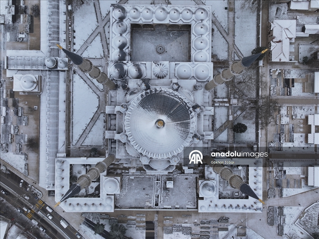 Edirne'de kar yağışı 