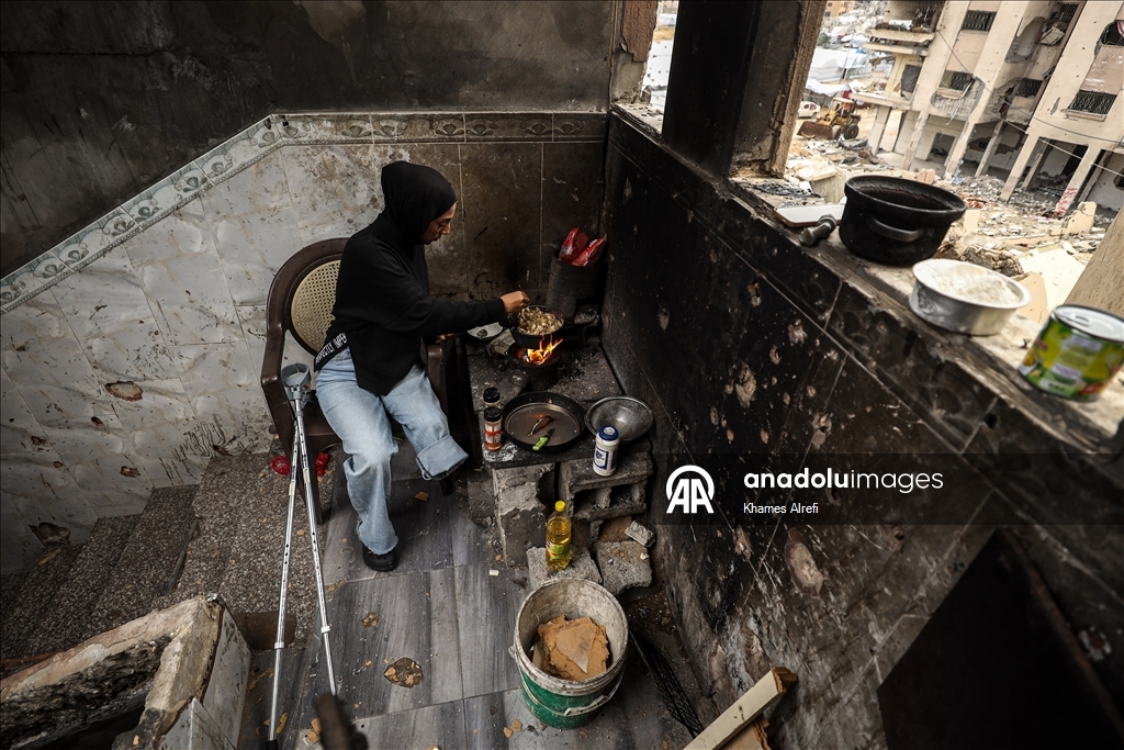 İsrail saldırısı sonucu bir bacağını kaybeden Filistinli sporcu, atletizme dönmeyi umut ediyor