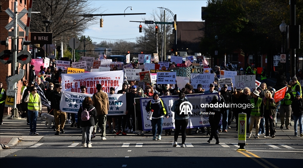 Charlotte'de ICE karşıtı gösteriler