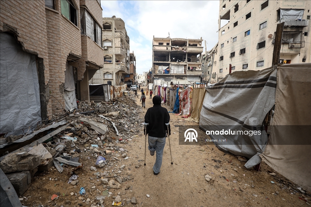 İsrail saldırısı sonucu bir bacağını kaybeden Filistinli sporcu, atletizme dönmeyi umut ediyor