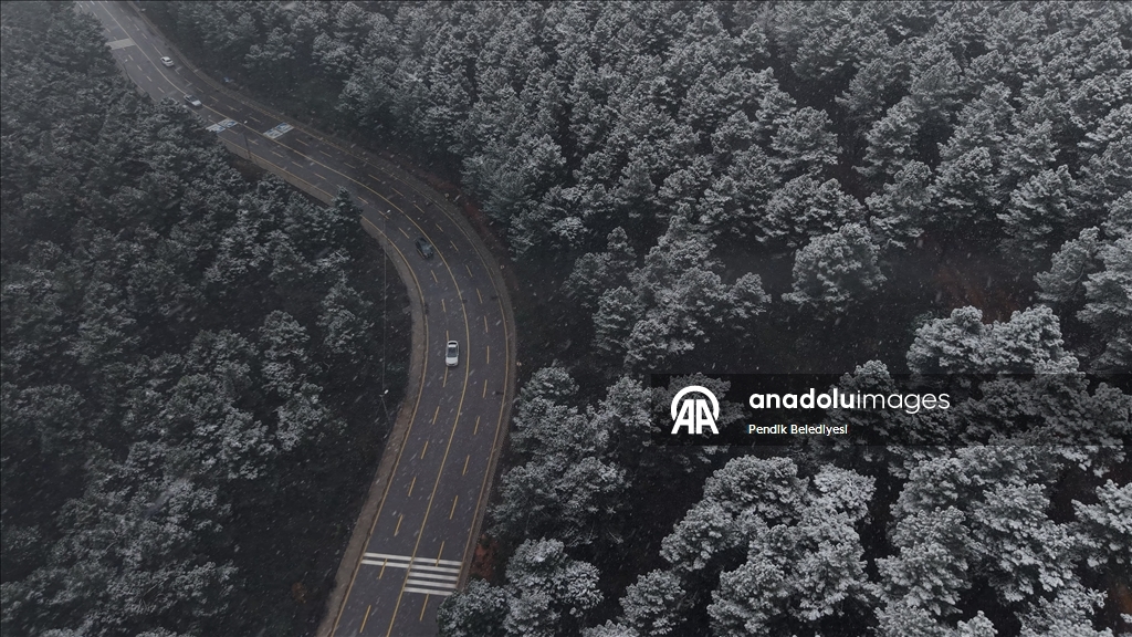 İstanbul'un bazı bölgelerinde kar yağışı etkili oluyor