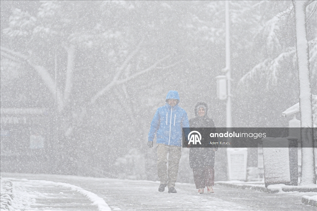 İstanbul'un bazı bölgelerinde kar yağışı etkili oluyor