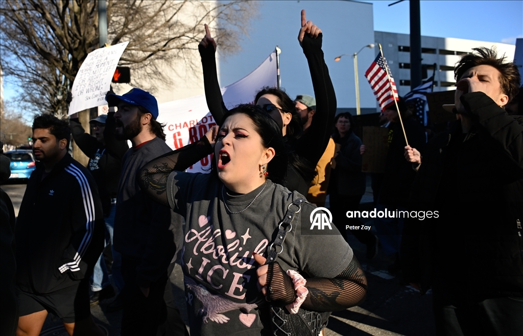 Charlotte'de ICE karşıtı gösteriler