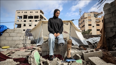 İsrail saldırısı sonucu bir bacağını kaybeden Filistinli sporcu, atletizme dönmeyi umut ediyor