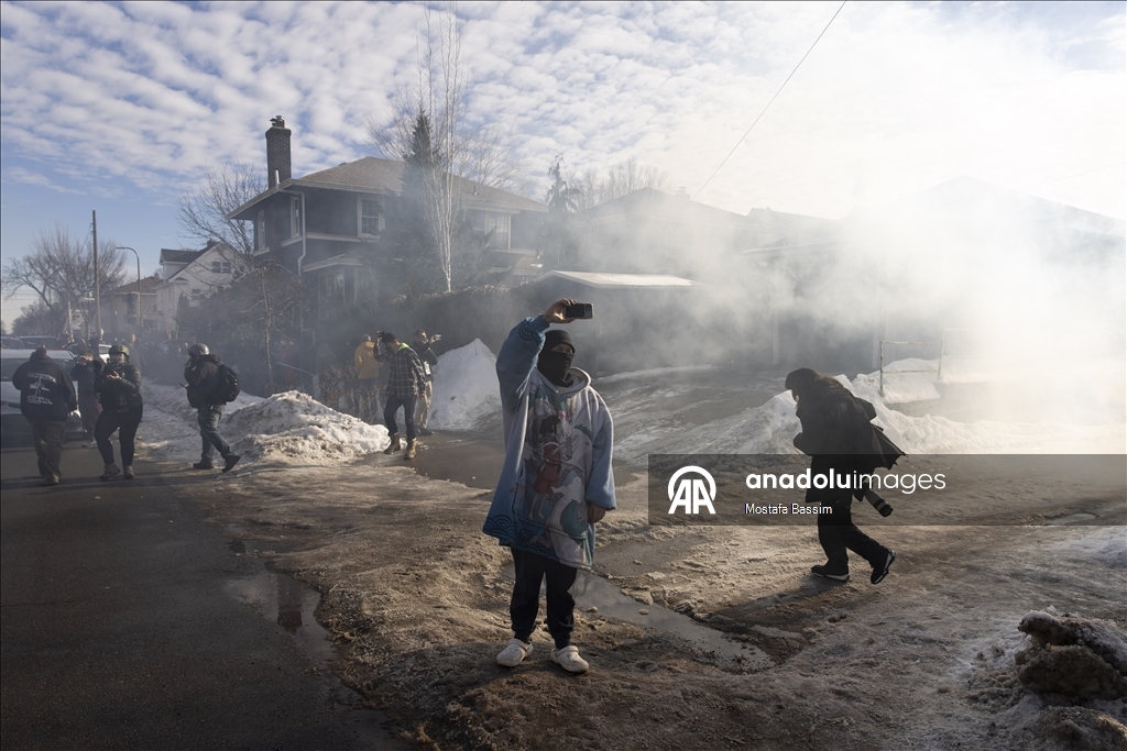 Иммиграционные операции в американском городе Миннеаполис