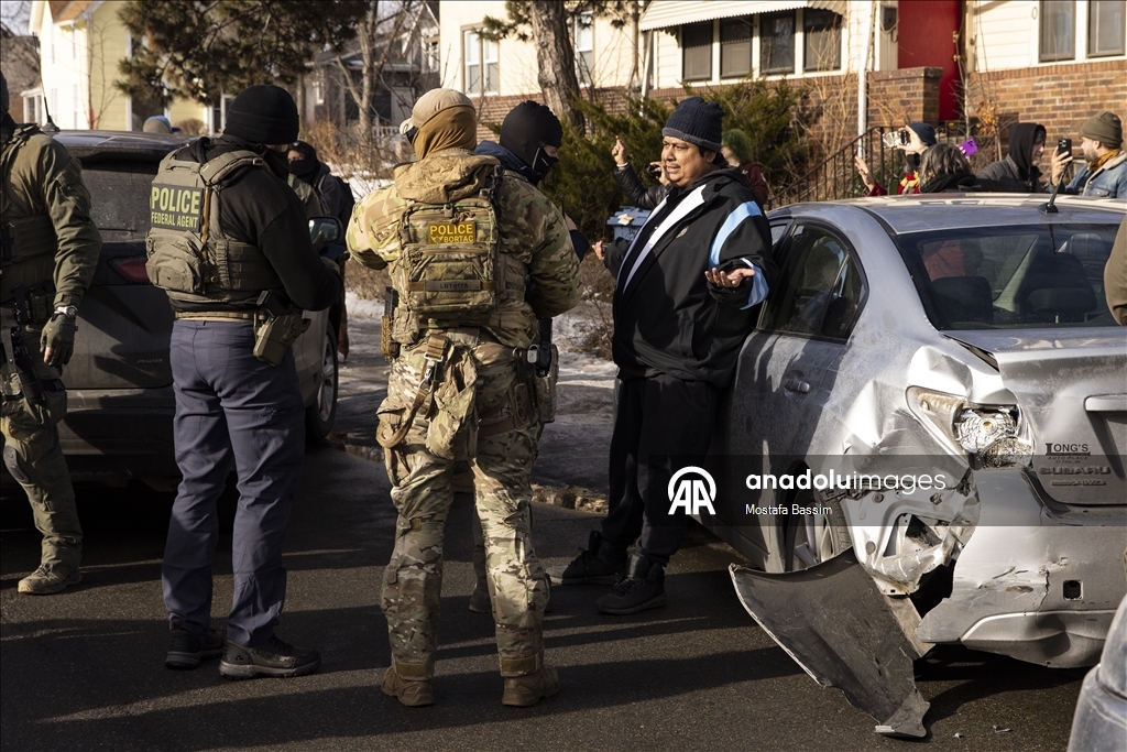 Иммиграционные операции в американском городе Миннеаполис