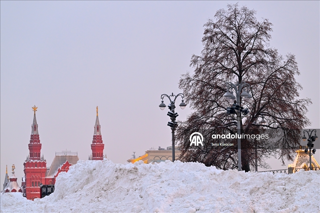 Snowfall in Moscow
