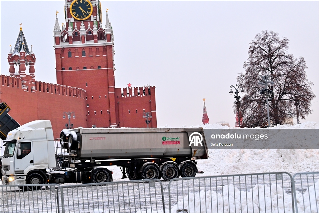 Snowfall in Moscow