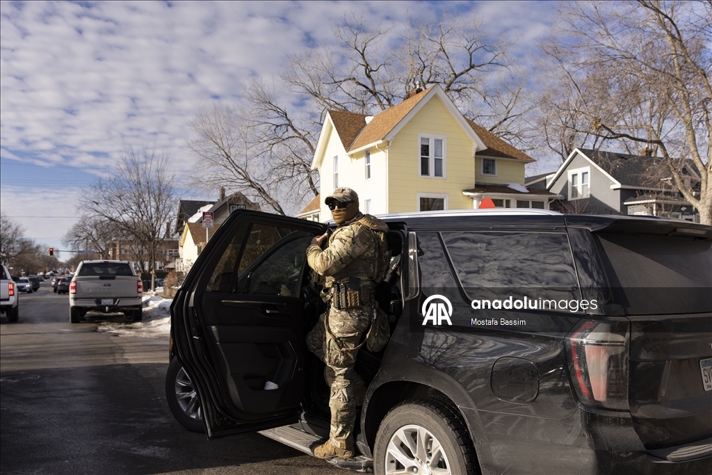 Иммиграционные операции в американском городе Миннеаполис