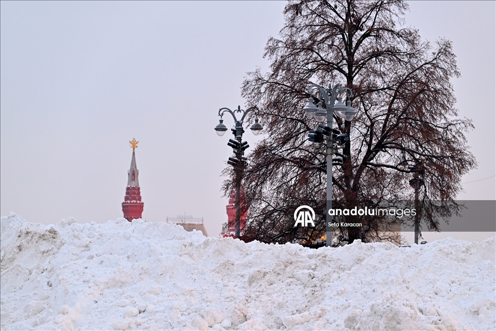 Snowfall in Moscow