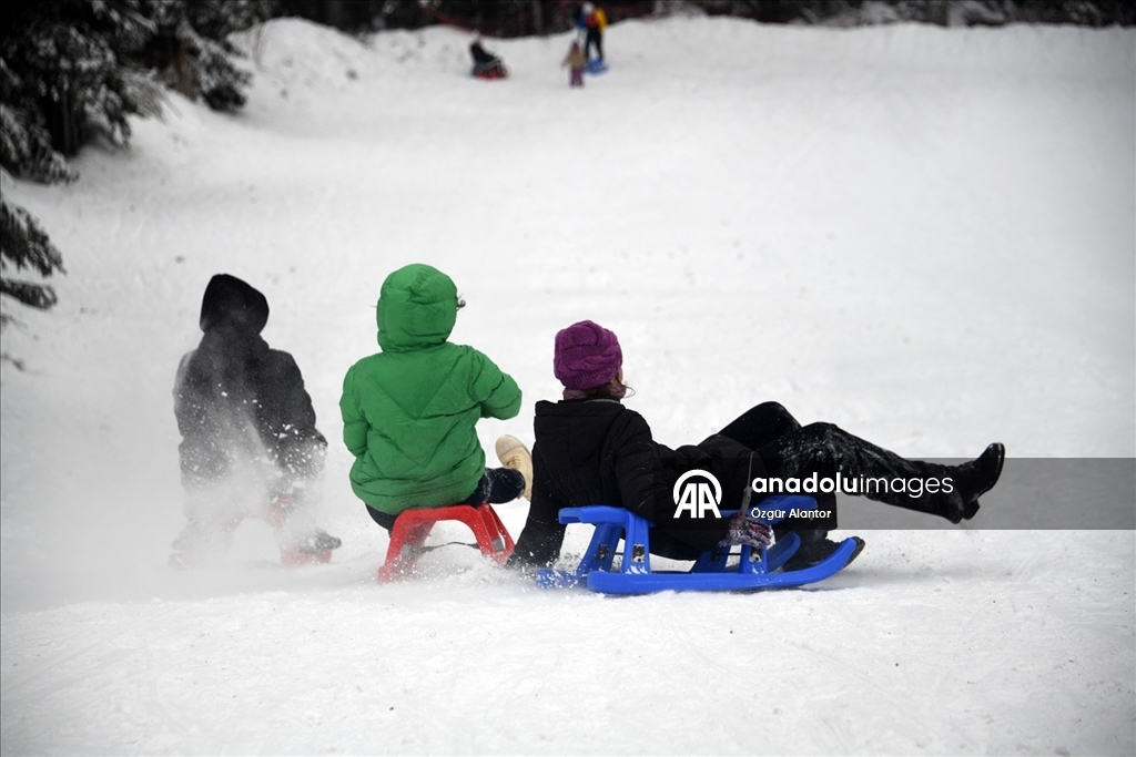 Anadolu'nun "yüce dağı" Ilgaz, yarıyıl tatilinde kayak turizmini tercih edecekler için hazır