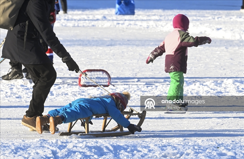 Берлинцы катаются на коньках по бассейну