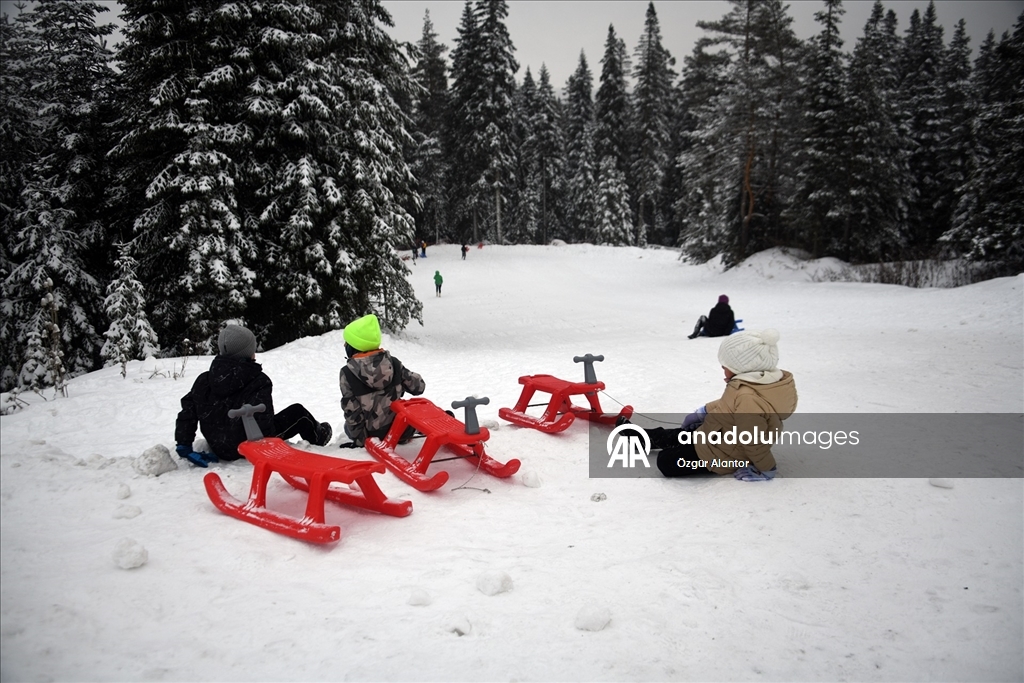 Anadolu'nun "yüce dağı" Ilgaz, yarıyıl tatilinde kayak turizmini tercih edecekler için hazır