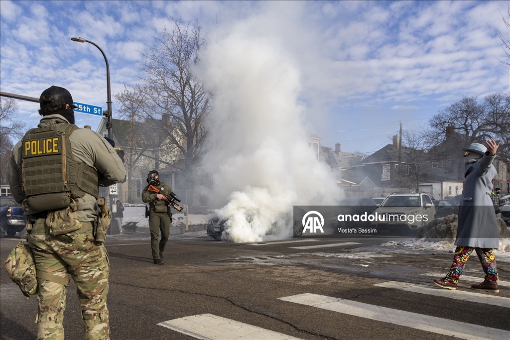 Иммиграционные операции в американском городе Миннеаполис
