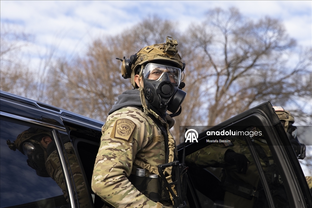 Иммиграционные операции в американском городе Миннеаполис