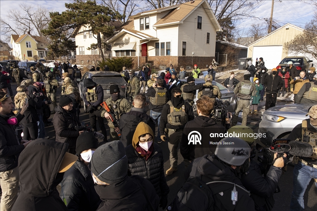Иммиграционные операции в американском городе Миннеаполис