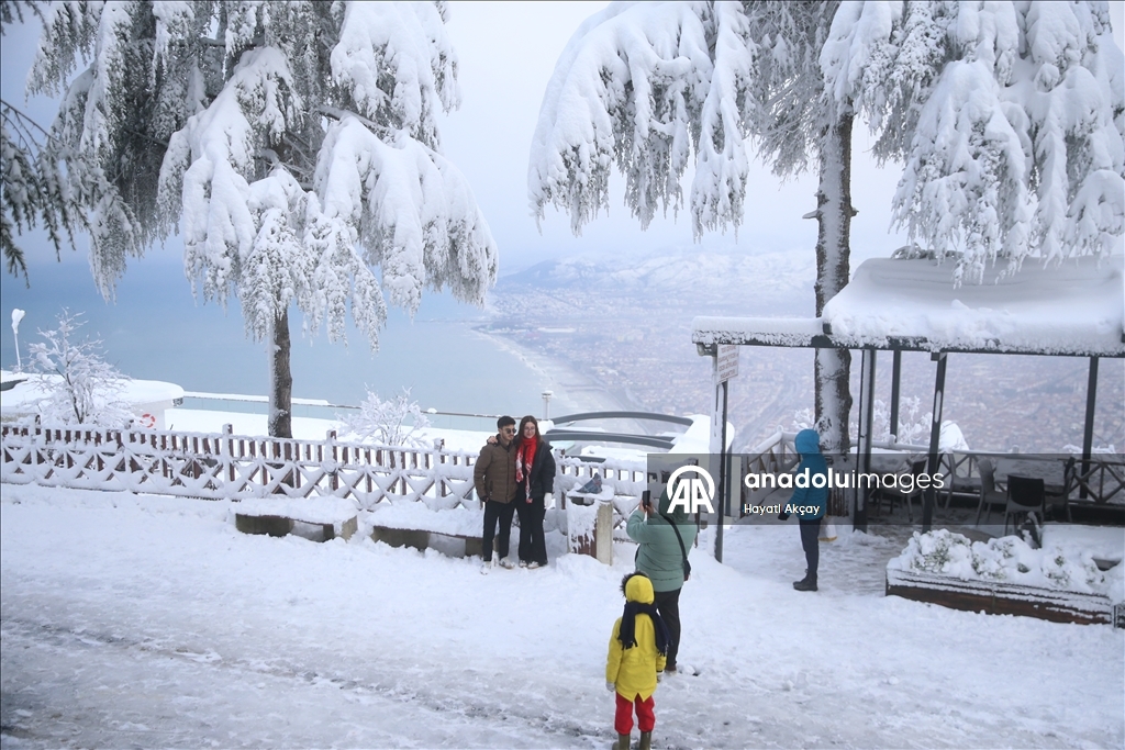 Ordu'da kar ve soğuk hava