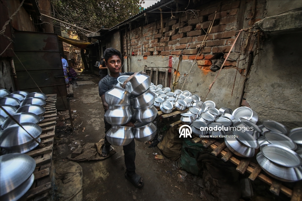 Recycled aluminum cookware produced in Bangladesh