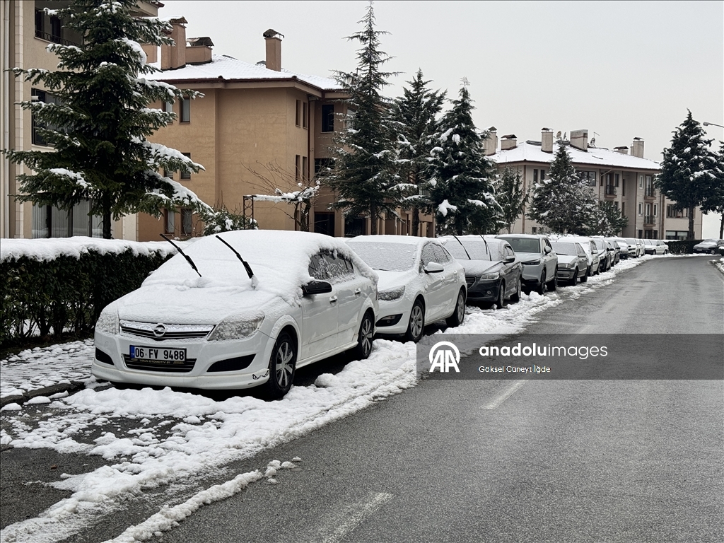 Düzce'de kar yağışı