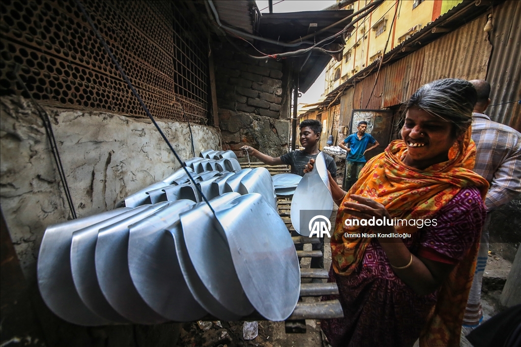 Recycled aluminum cookware produced in Bangladesh