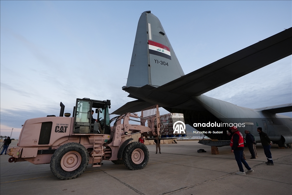 بغداد.. شحنة مساعدات جديدة من العراق للفلسطينيين في غزة