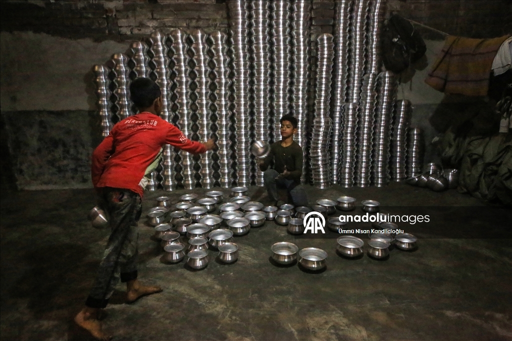 Recycled aluminum cookware produced in Bangladesh