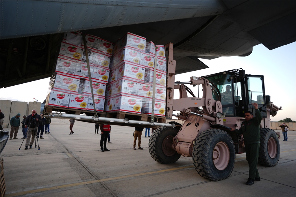 بغداد.. شحنة مساعدات جديدة من العراق للفلسطينيين في غزة