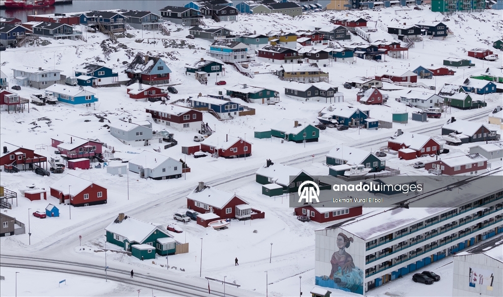 Dünyanın gözünün çevrildiği ada Grönland, dron ile görüntülendi