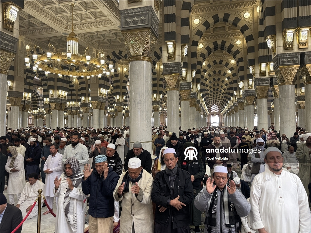 Friday Prayer at Masjid al Nabawi in Madinah