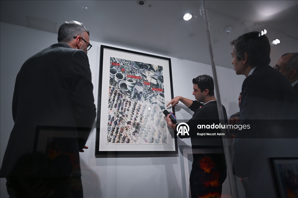 В Лондоне открылась рассказывающая о палестинском деле выставка турецкого художника